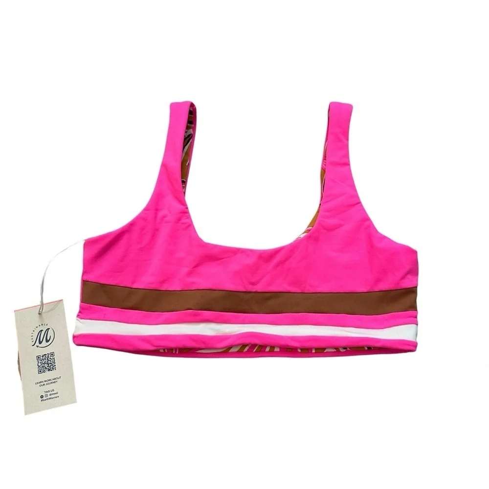 Maaji Girl’s Bikini Tops Bundle Colorful Reversible Beach Vacation Size 14 New